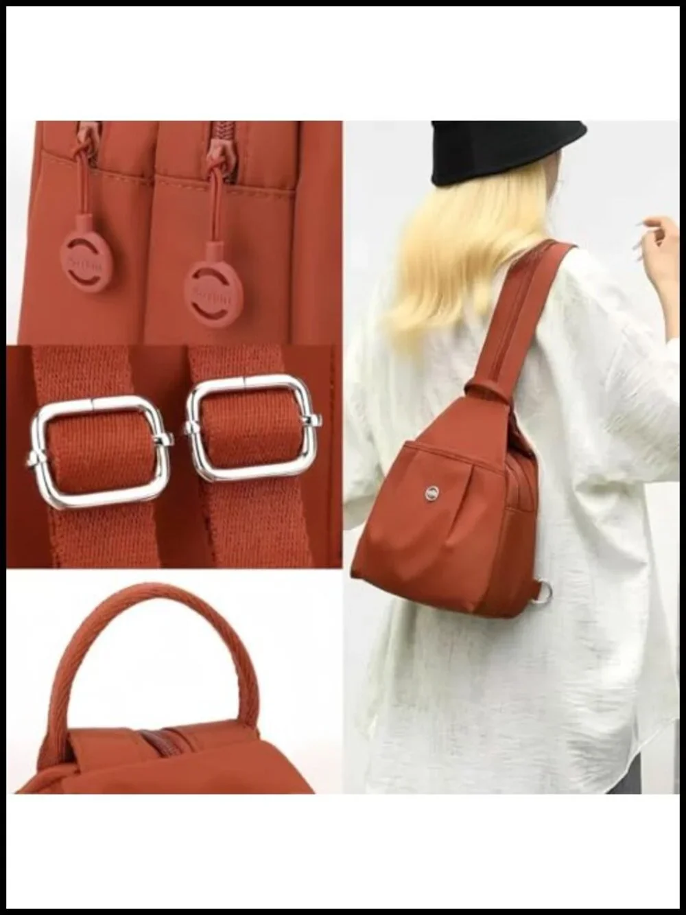 3 in 1 Convertible Backpack Purse, Anti-Theft Travel Tote, Lightweight Sling